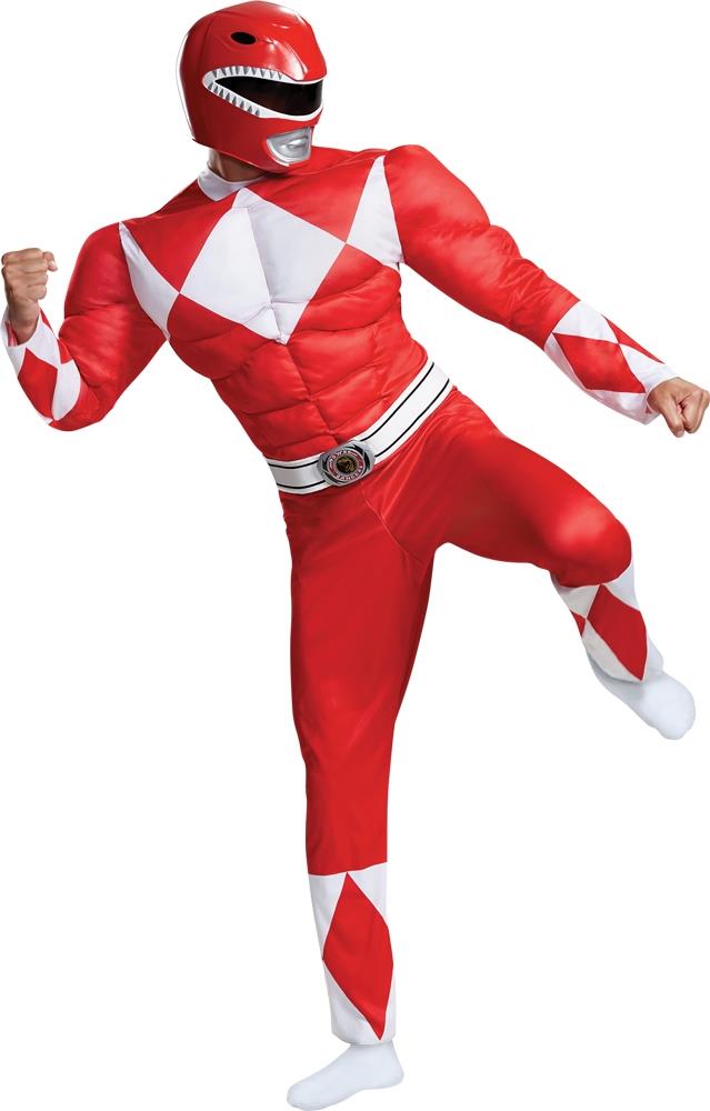 Mighty Morphin' Power Rangers Red Ranger Classic Muscle Adult Costume XL