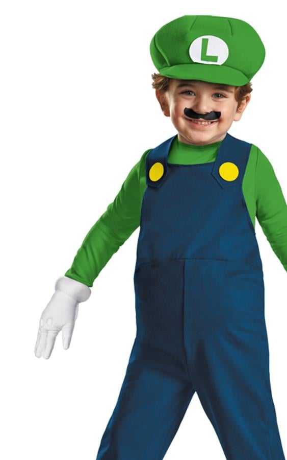 Super Mario Bros. Luigi Toddler Costume 3-4T