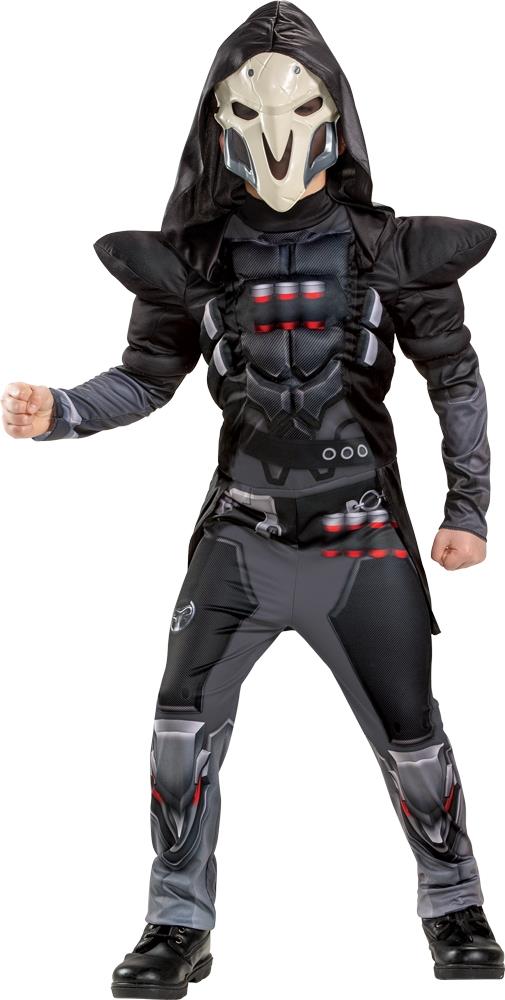 Overwatch Reaper Classic Muscle Child Costume 10-12