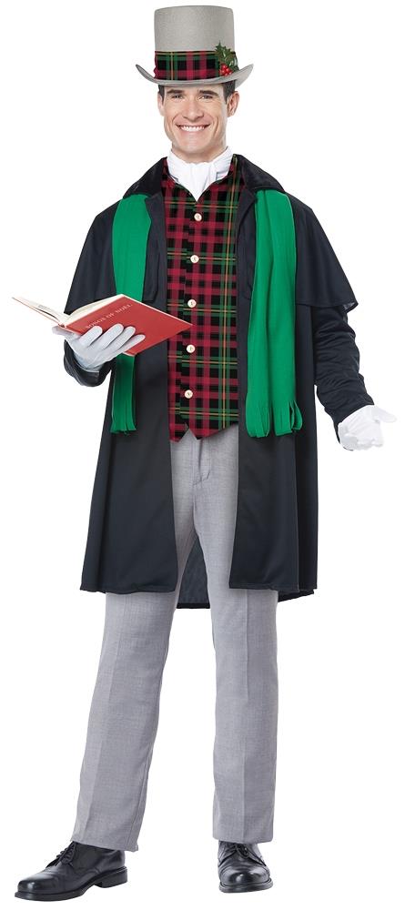 Holiday Caroler Man Adult Costume Medium