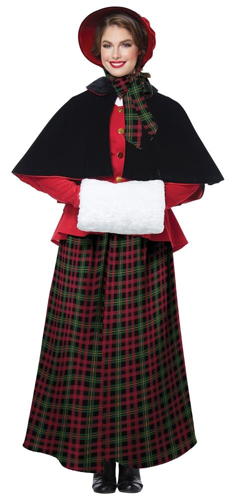 Holiday Caroler Woman Adult Costume