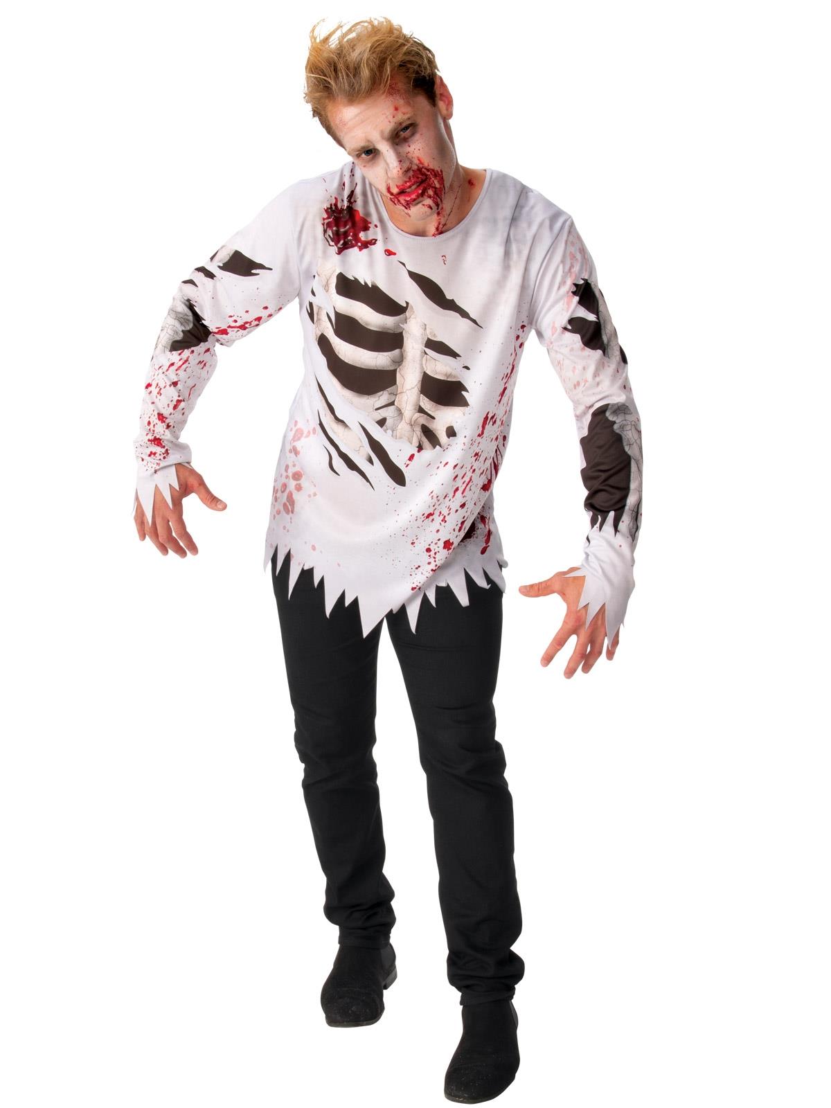Zombie Top Adult Costume Medium