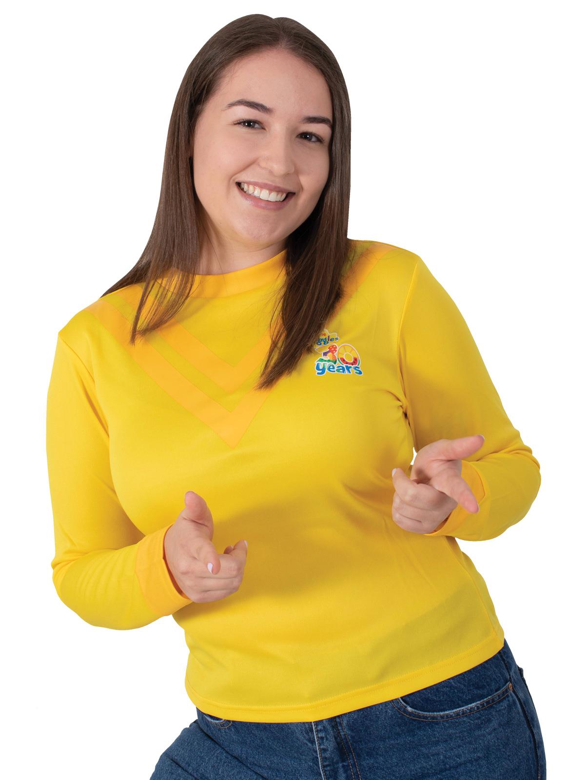 The Wiggles 30th Anniversary Emma Yellow Wiggle Adult Shirt Small