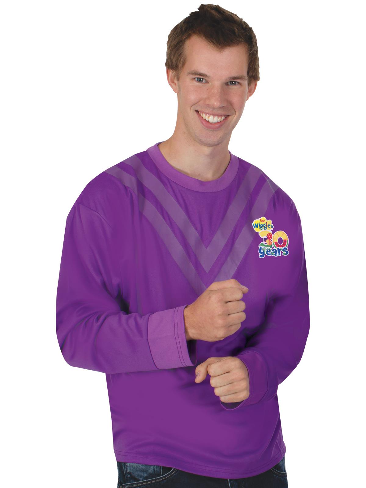 The Wiggles 30th Anniversary Lachy Purple Wiggle Adult Shirt Standard
