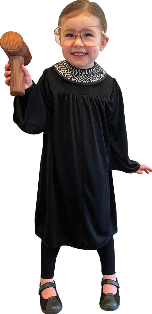 Supreme Justice Robe Ruth Bader Ginsberg Child Costume 3-4