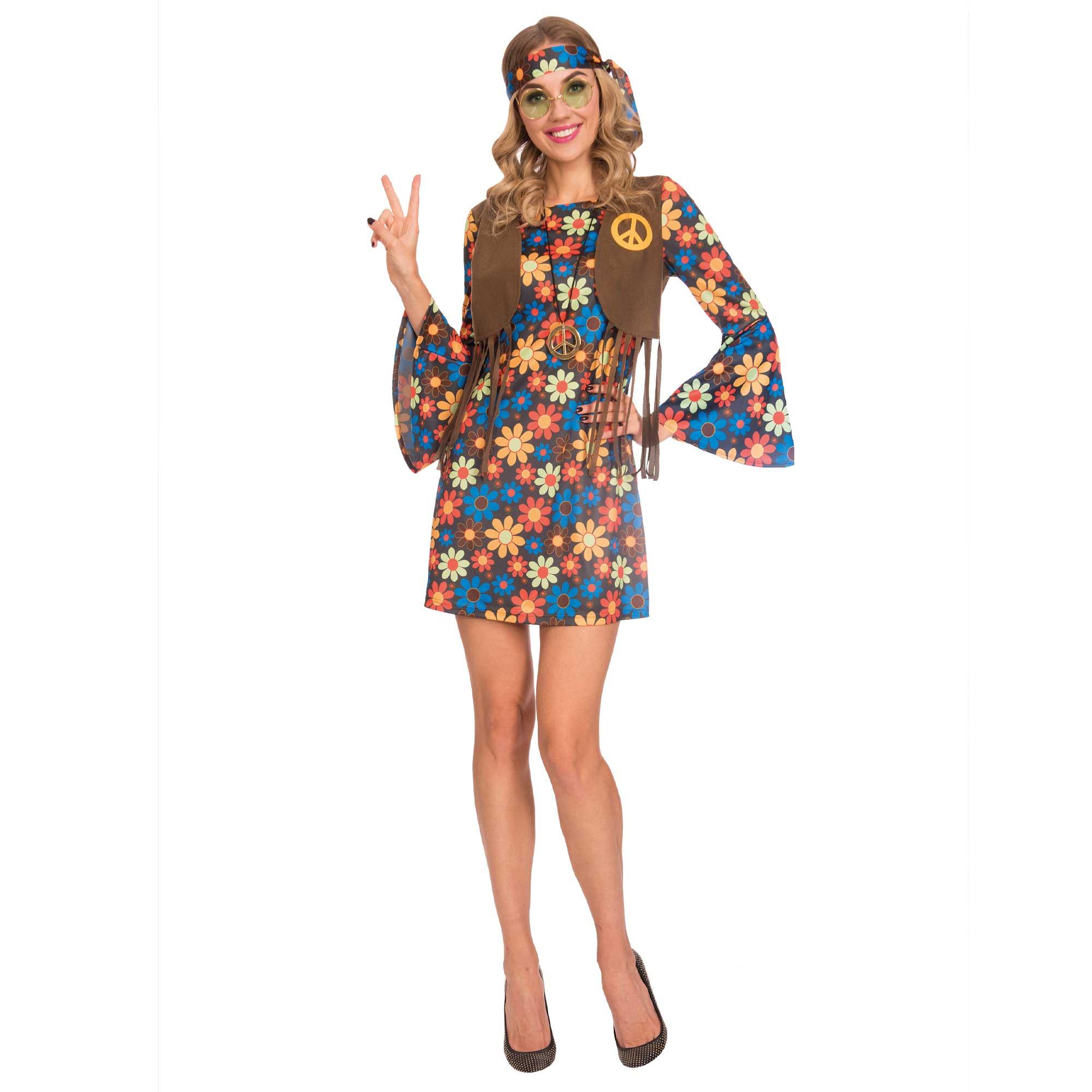 Groovy Hippie Woman Adult Costume 14-16