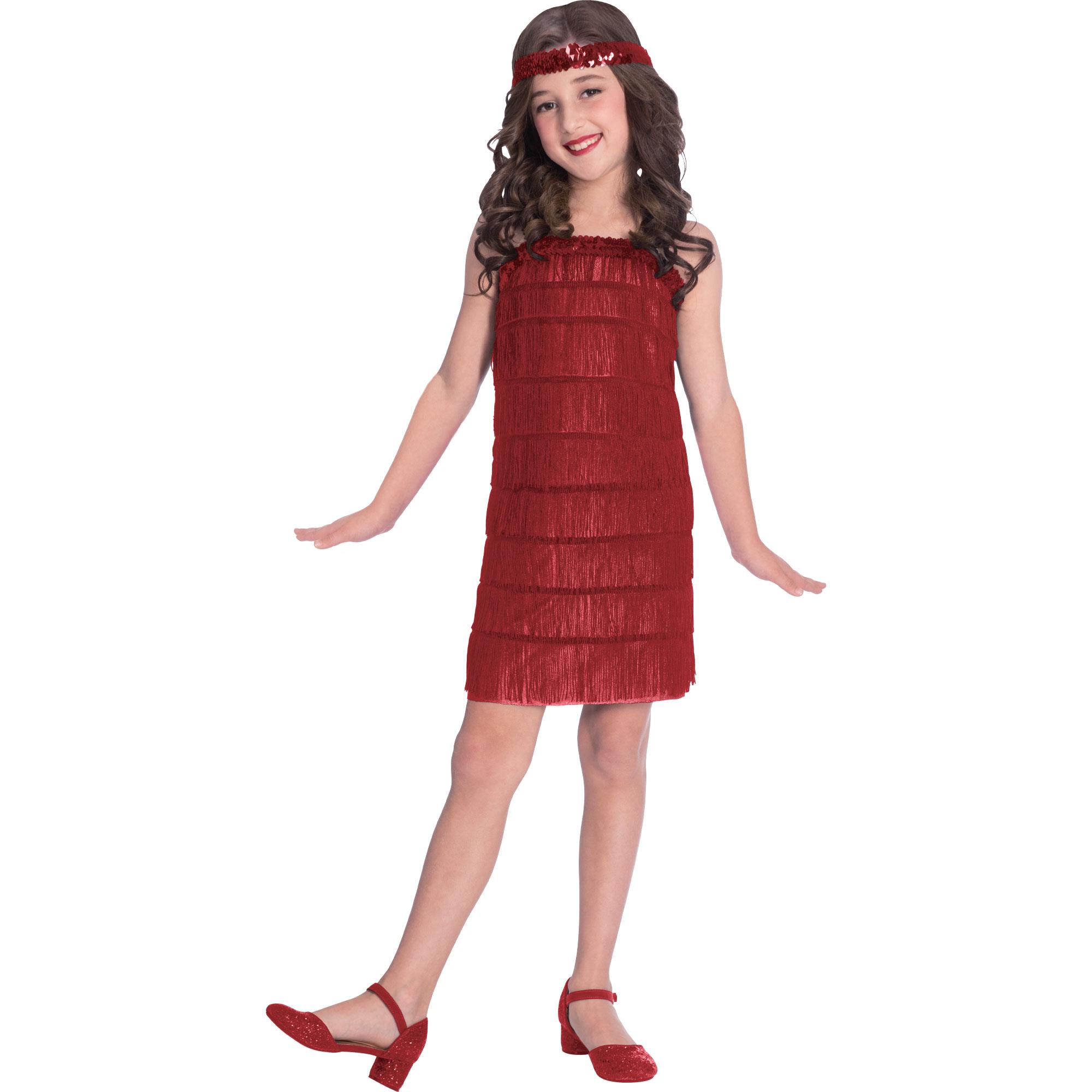 Red Flapper Child Costume 6-8