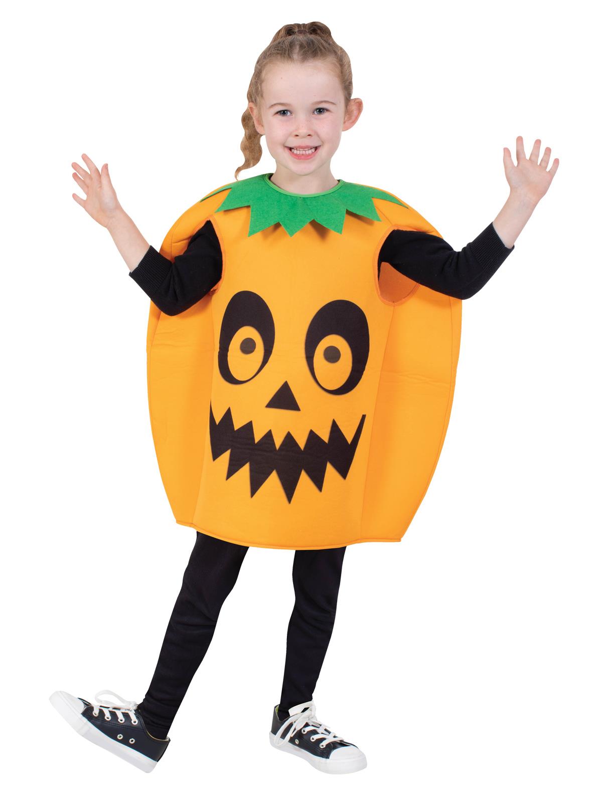 Pumpkin Tabard Glow in the Dark Child Costume 3-5
