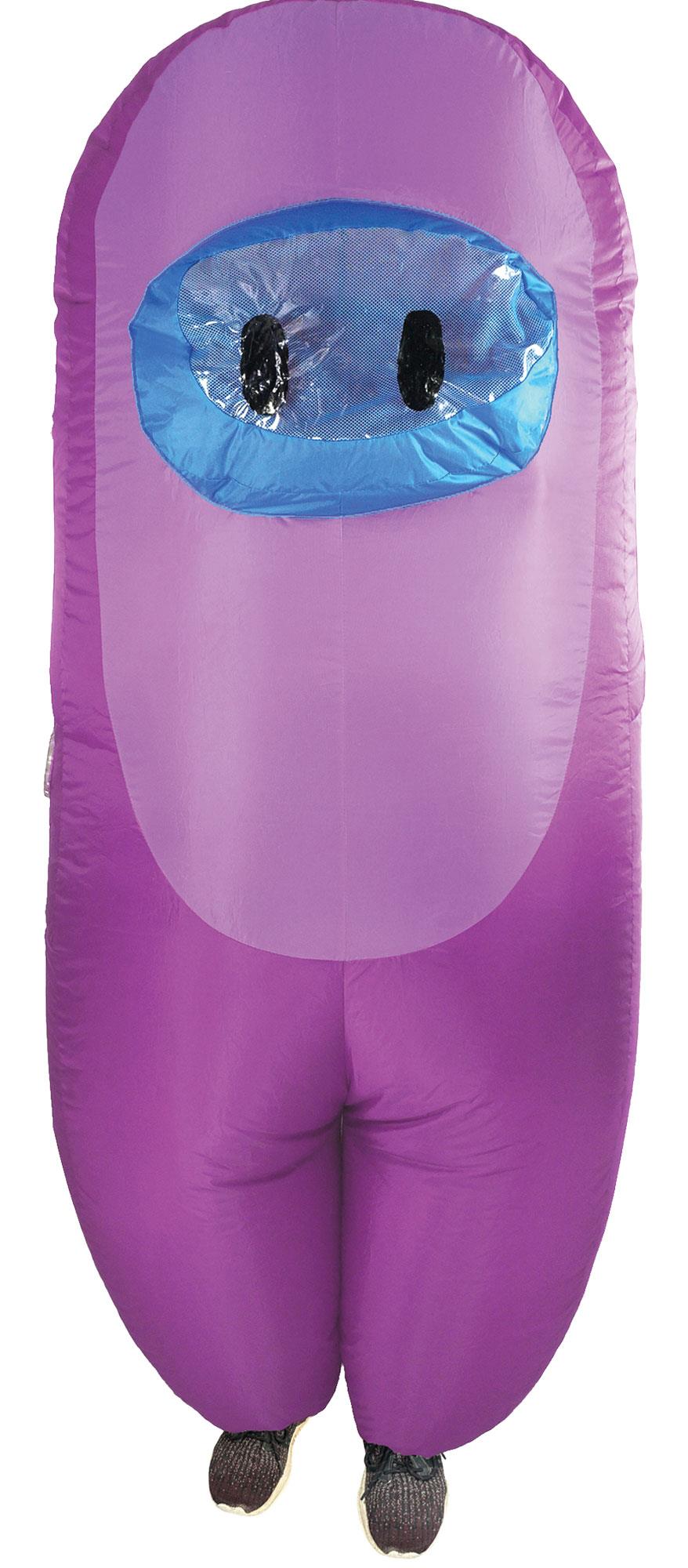 Crewmate Killer Inflatable Child Costume Purple