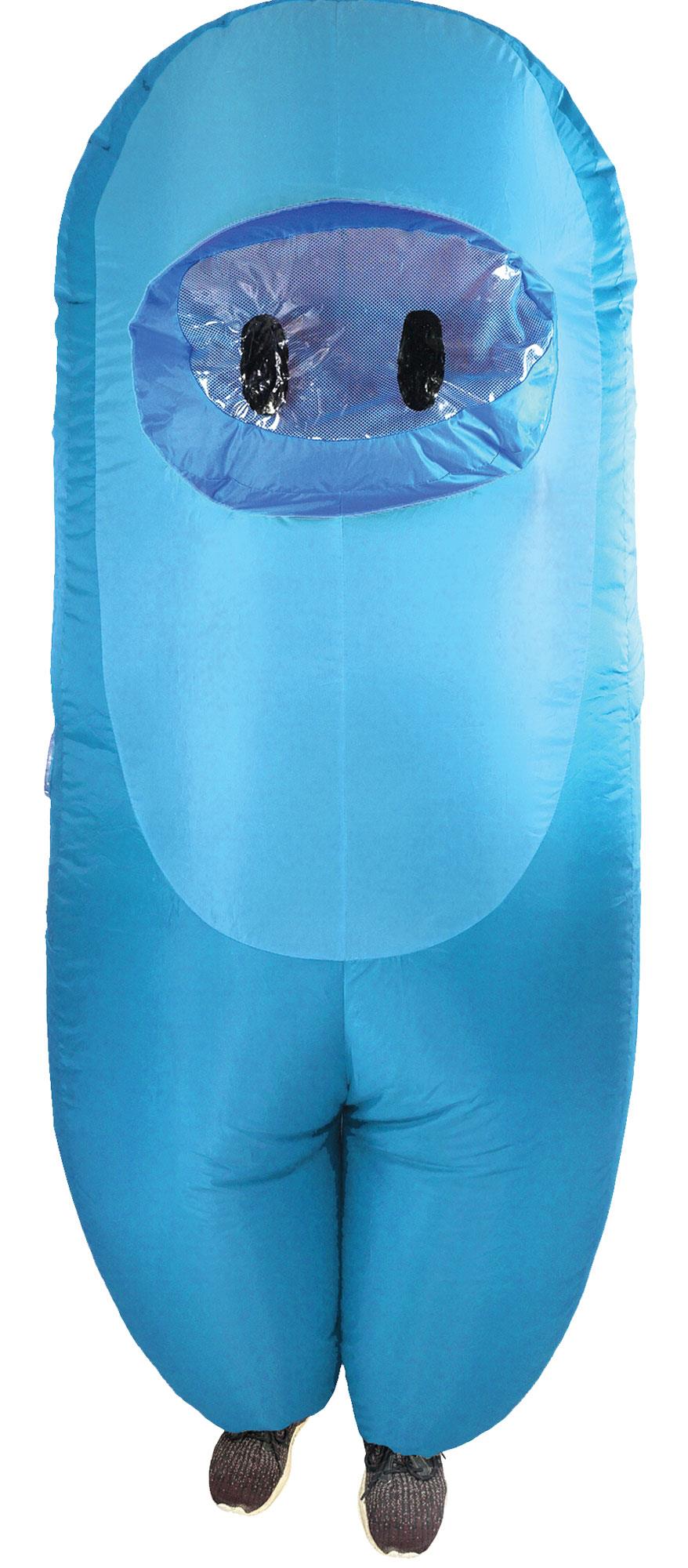 Crewmate Killer Inflatable Child Costume Cyan