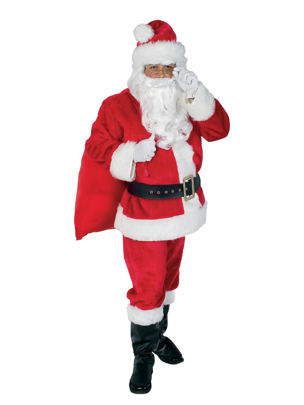 Santa Suit 12 Piece Adult Costume Set