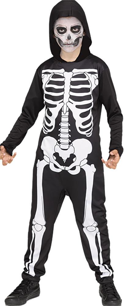 Skeleton Jumpsuit Child Costume Large