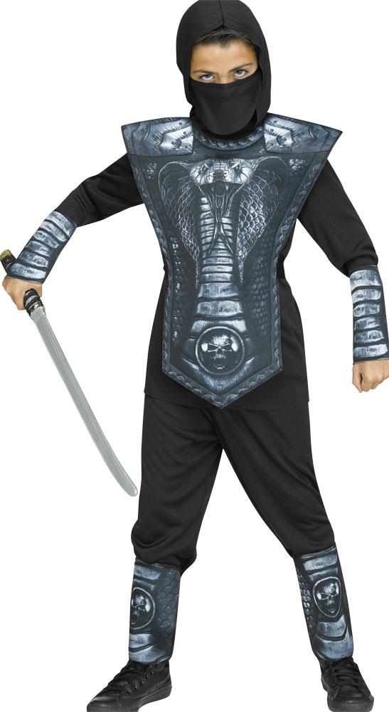 Cobra Ninja Silver Child Costume Medium