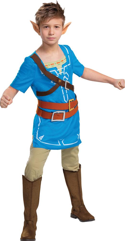 The Legend of Zelda Breath of the Wild Link Classic Child Costume 10-12