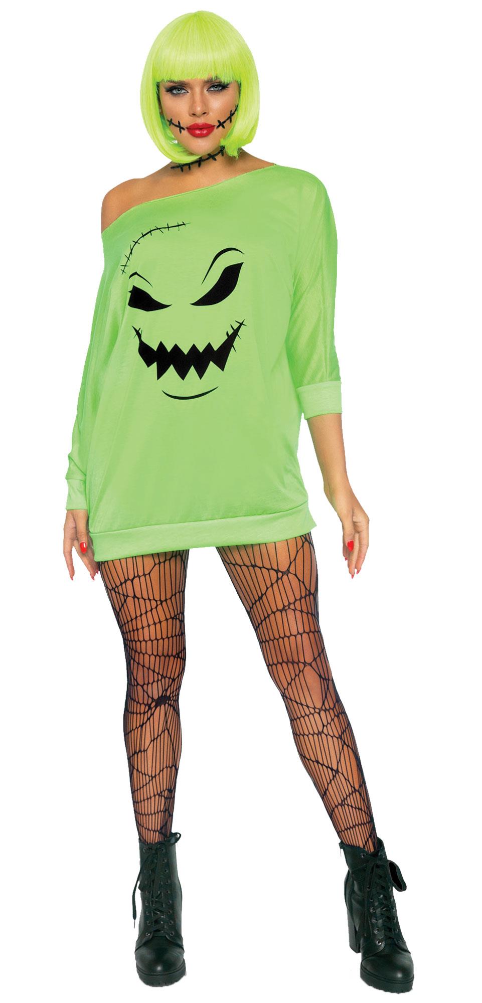 Spooky Ghoul Jersey Dress Adult Costume M/L