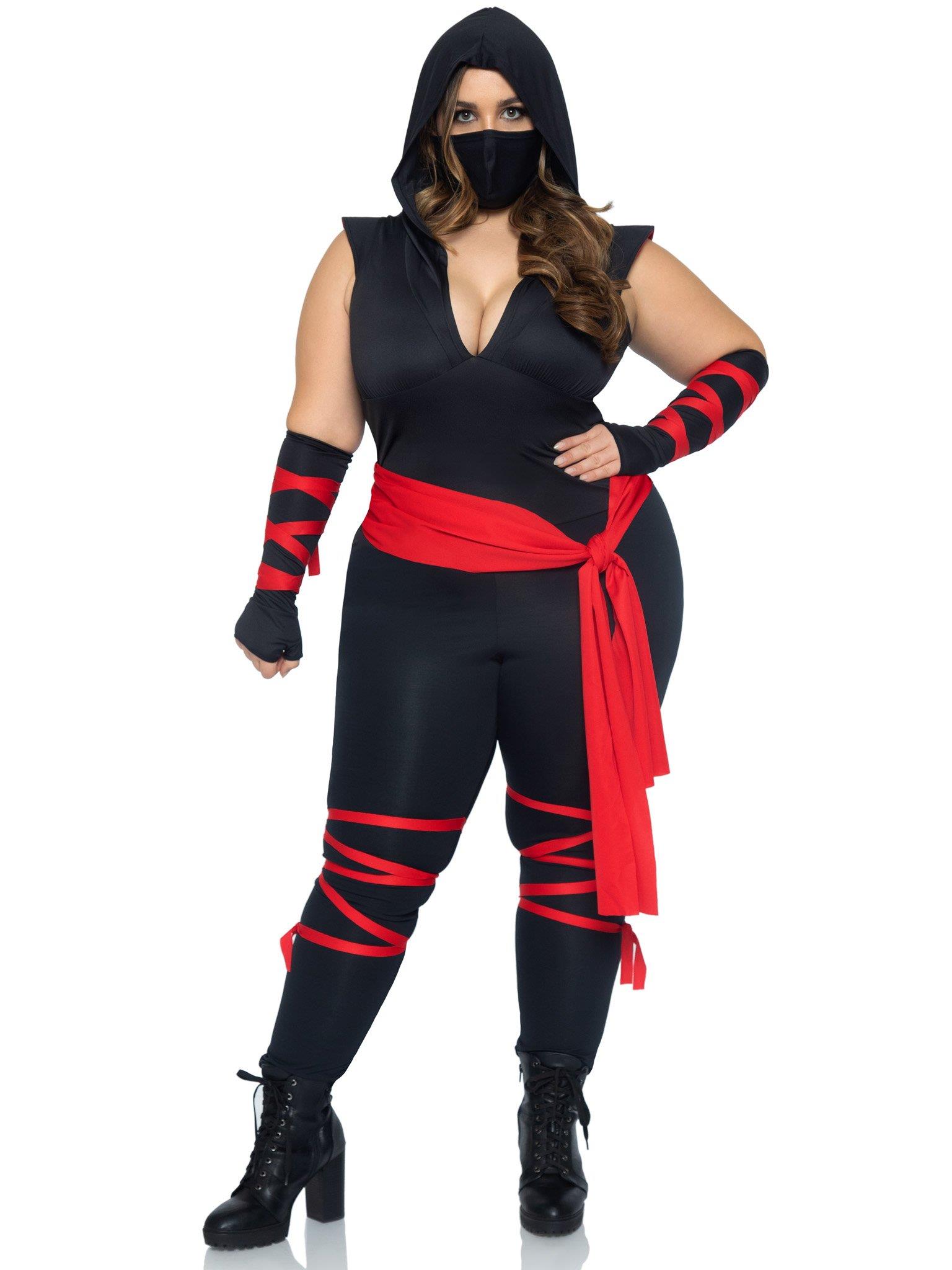 Deadly Ninja Adult Plus Costume 1X-2X