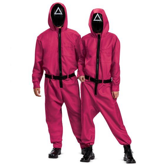 Squid Game Triangle Guard Adult Costume