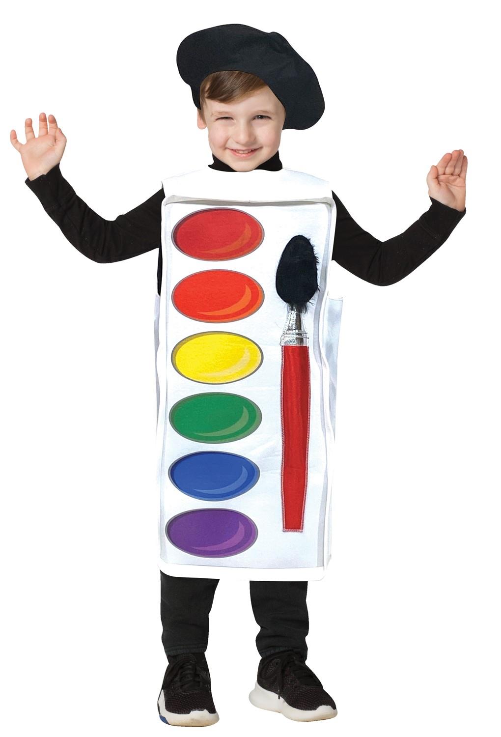 Watercolour Paint Palette Child Costume