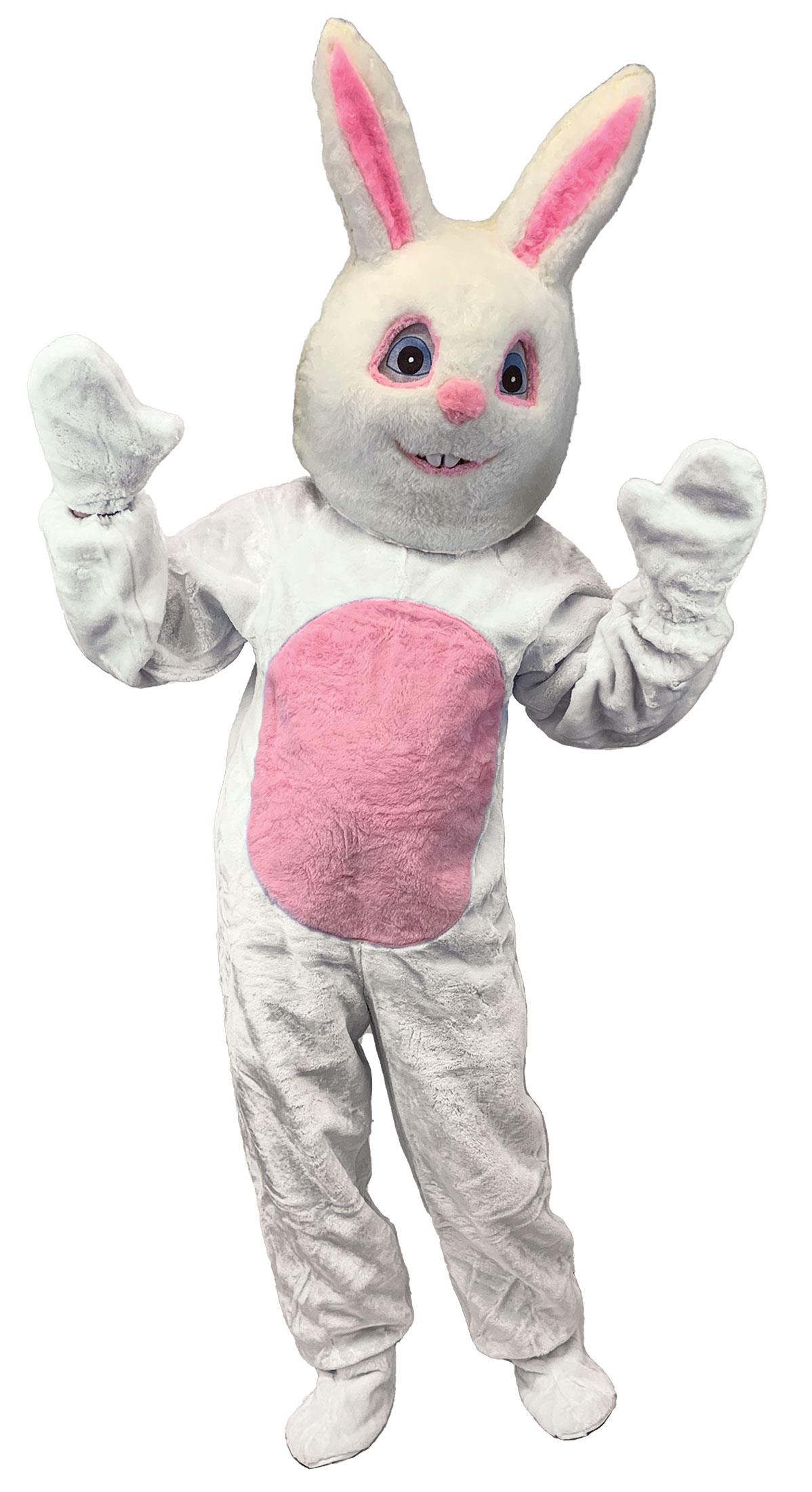 Easter Bunny Mascot Adult Costume Large