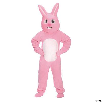 Easter Bunny Pink Mascot Adult Costume XL
