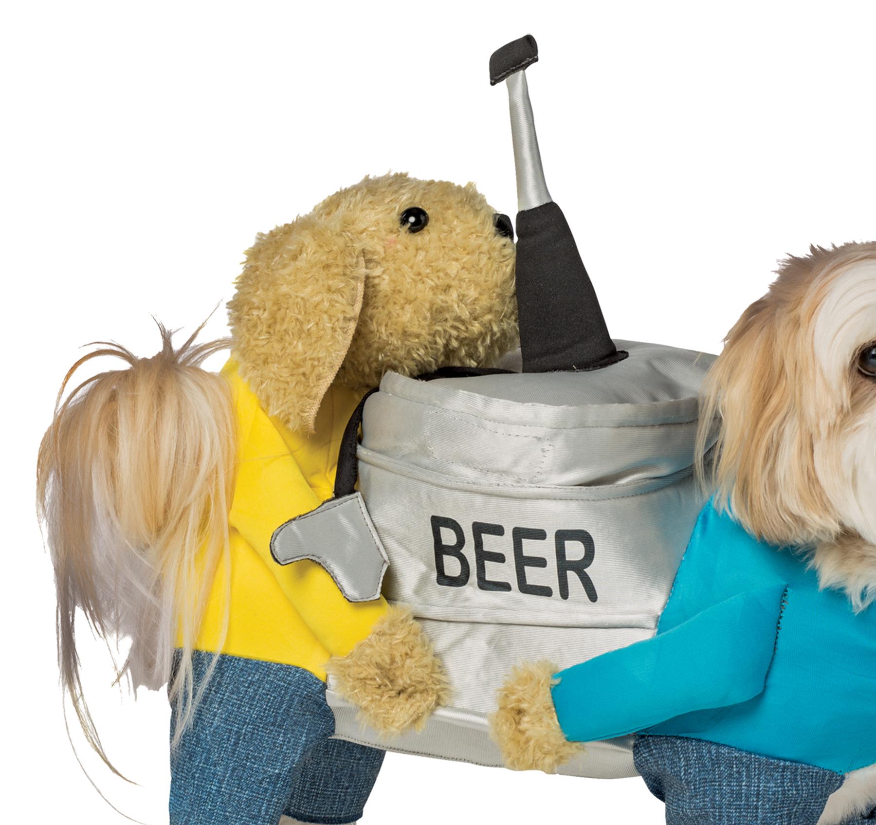 Dogs Carrying a Beer Keg Pet Costume 2XL