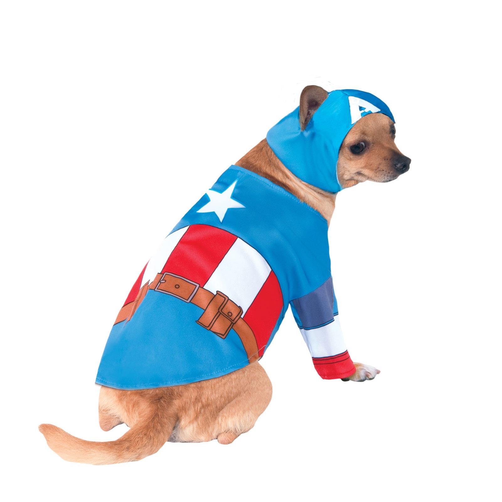 Captain America Pet Costume Large
