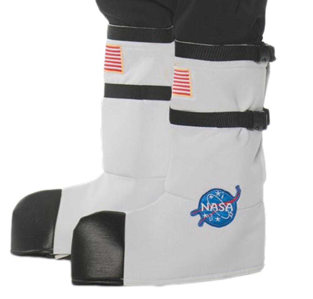 White Astronaut Adult Boot Tops