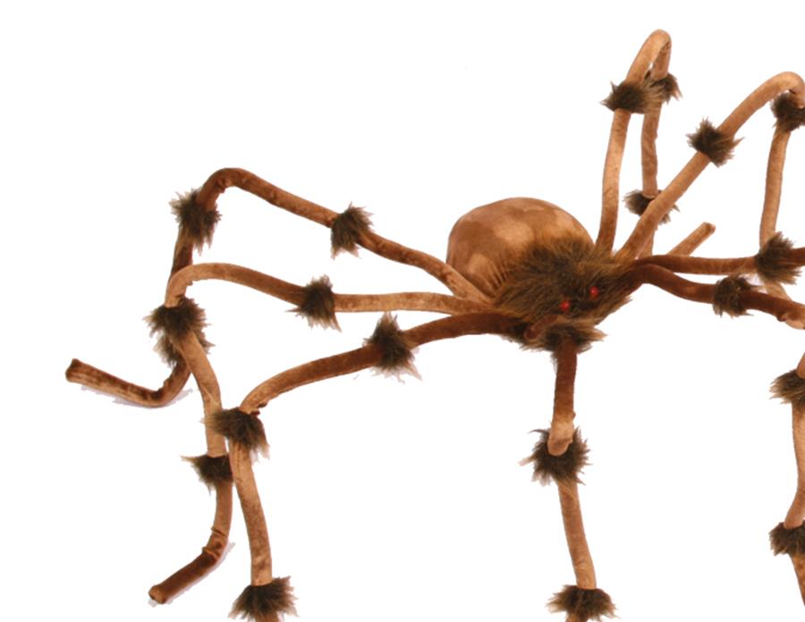 Plush 50in Spider Brown Halloween Prop