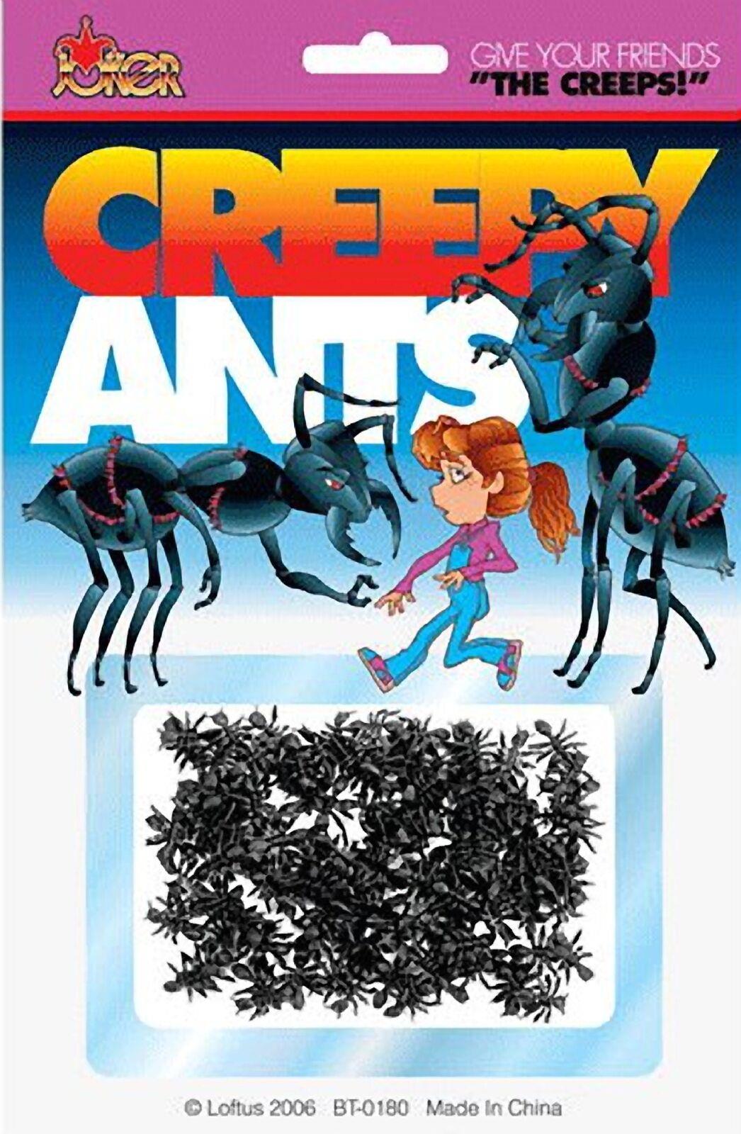 Pack of Creepy Plastic Ants Halloween Props