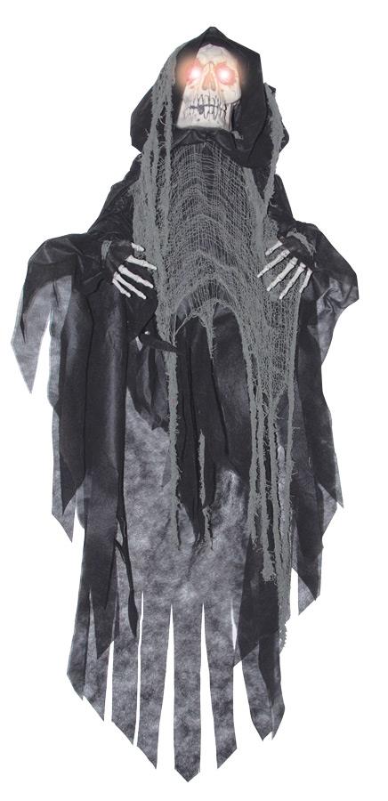 Hanging Black Shaking Reaper Halloween Prop
