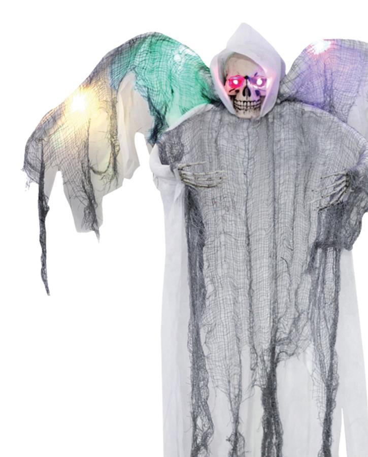 Hanging White Winged Reaper Halloween Prop