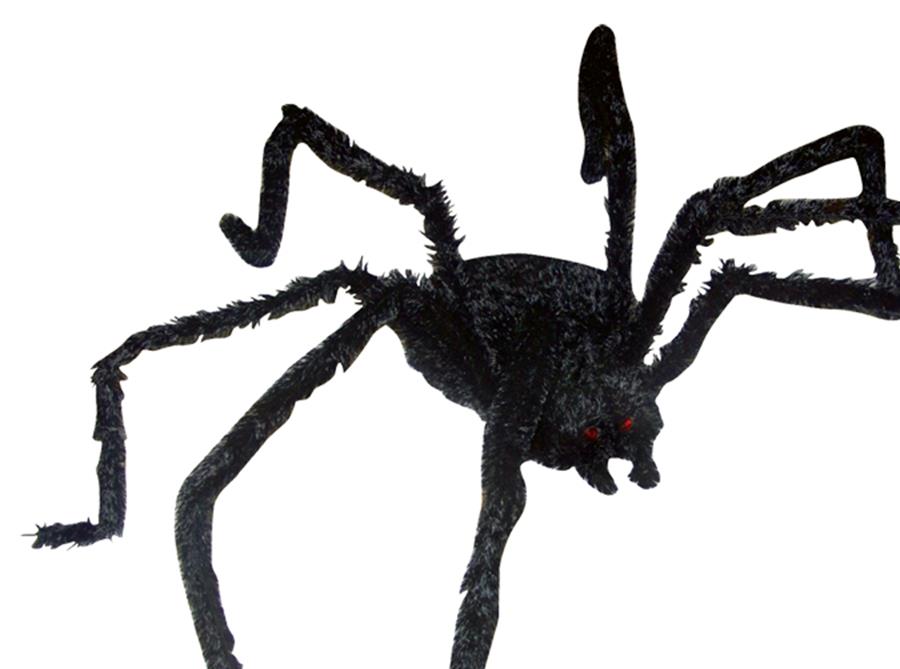 Light Up Long Hair Spider Halloween Prop