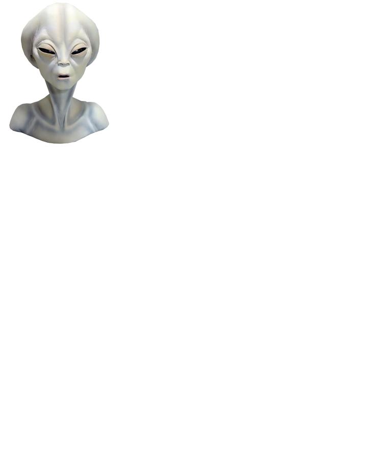 Roswell Alien Bust Halloween Prop