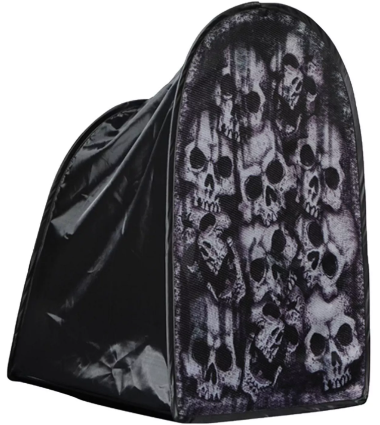 Tombstone Skulls Foggy Halloween Prop