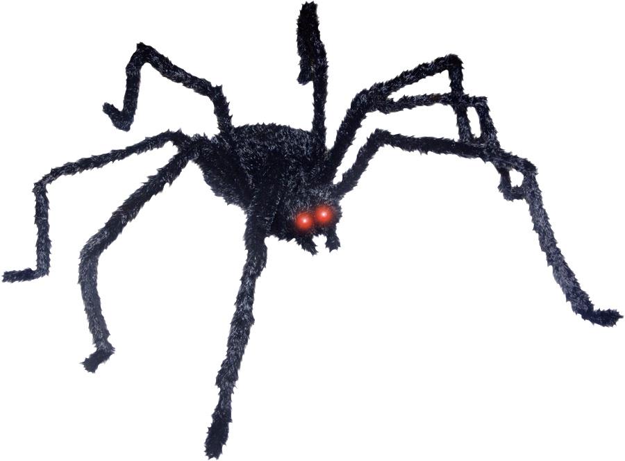 Light Up Spider Long Hair Halloween Prop