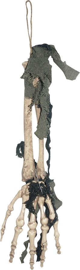 Skeleton Hand With Cloth Halloween Prop
