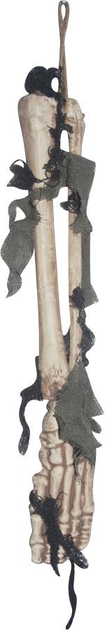 Skeleton Foot With Cloth Halloween Prop