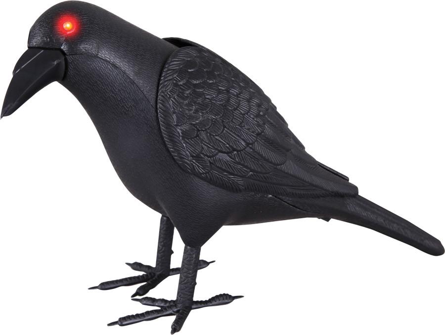 Crow Light Up Animated Halloween Prop
