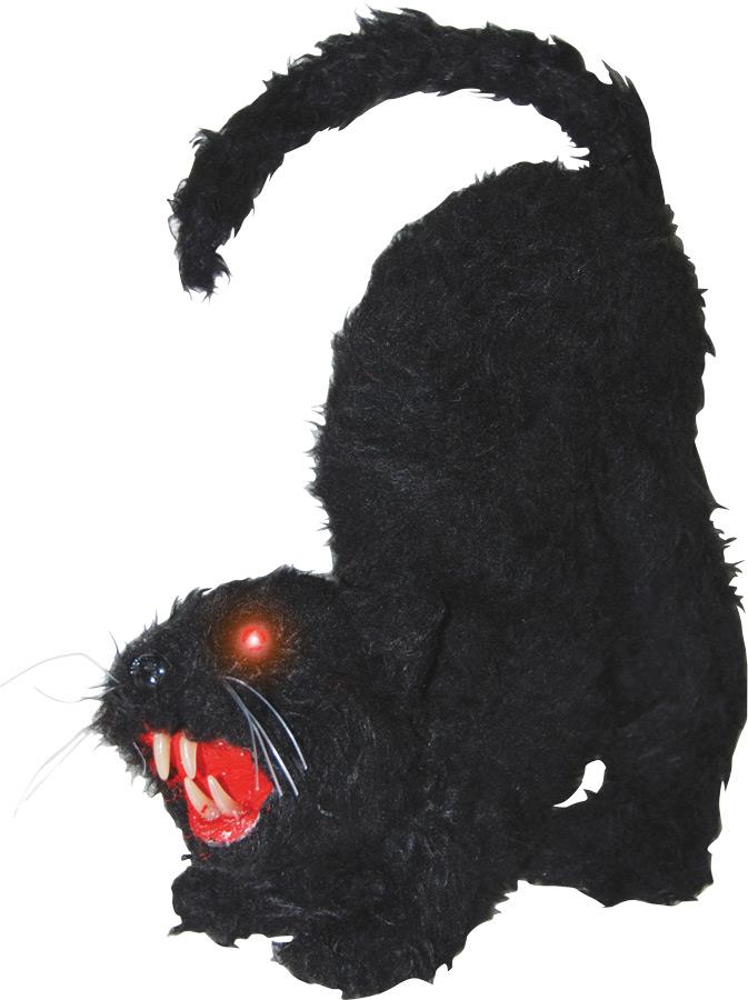 Cat With Lights and Sound Halloween Prop