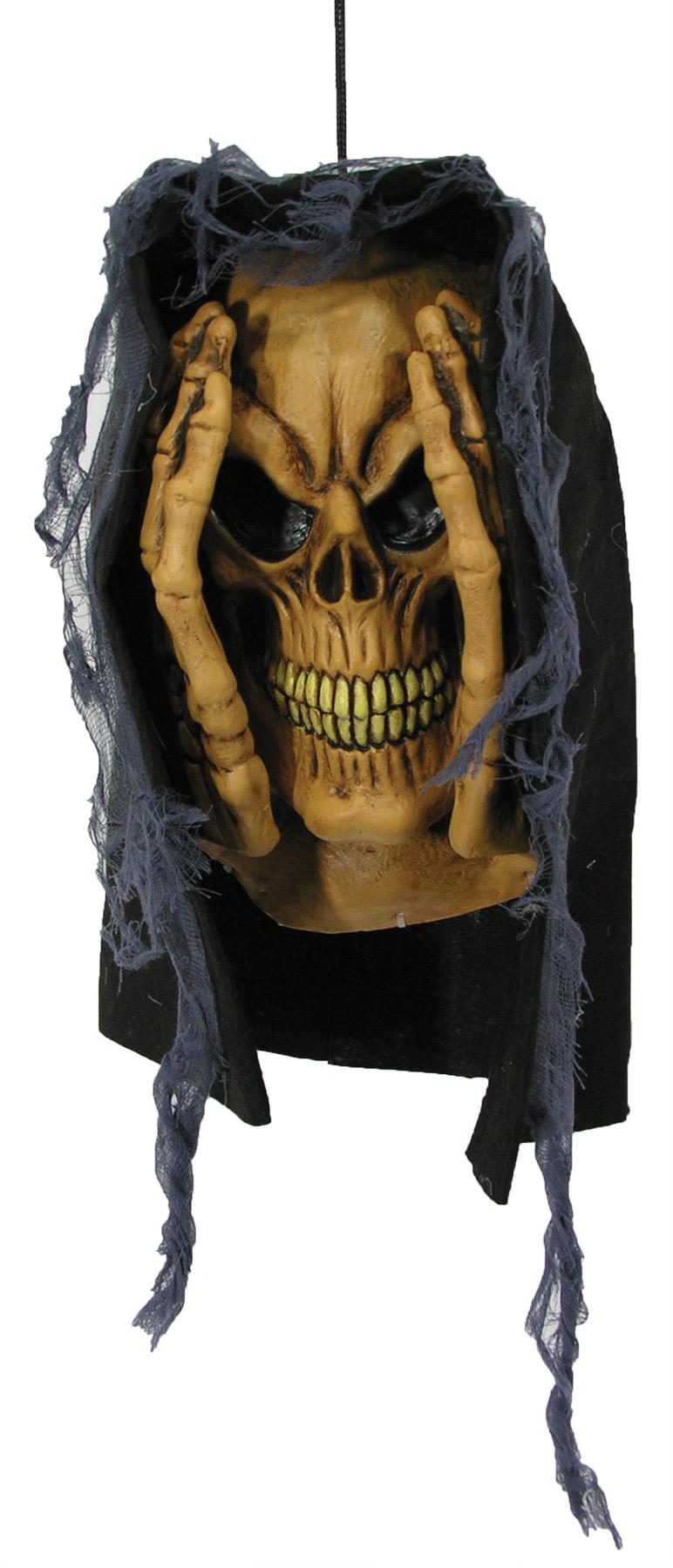 Peeping Tom Window Skull Halloween Prop