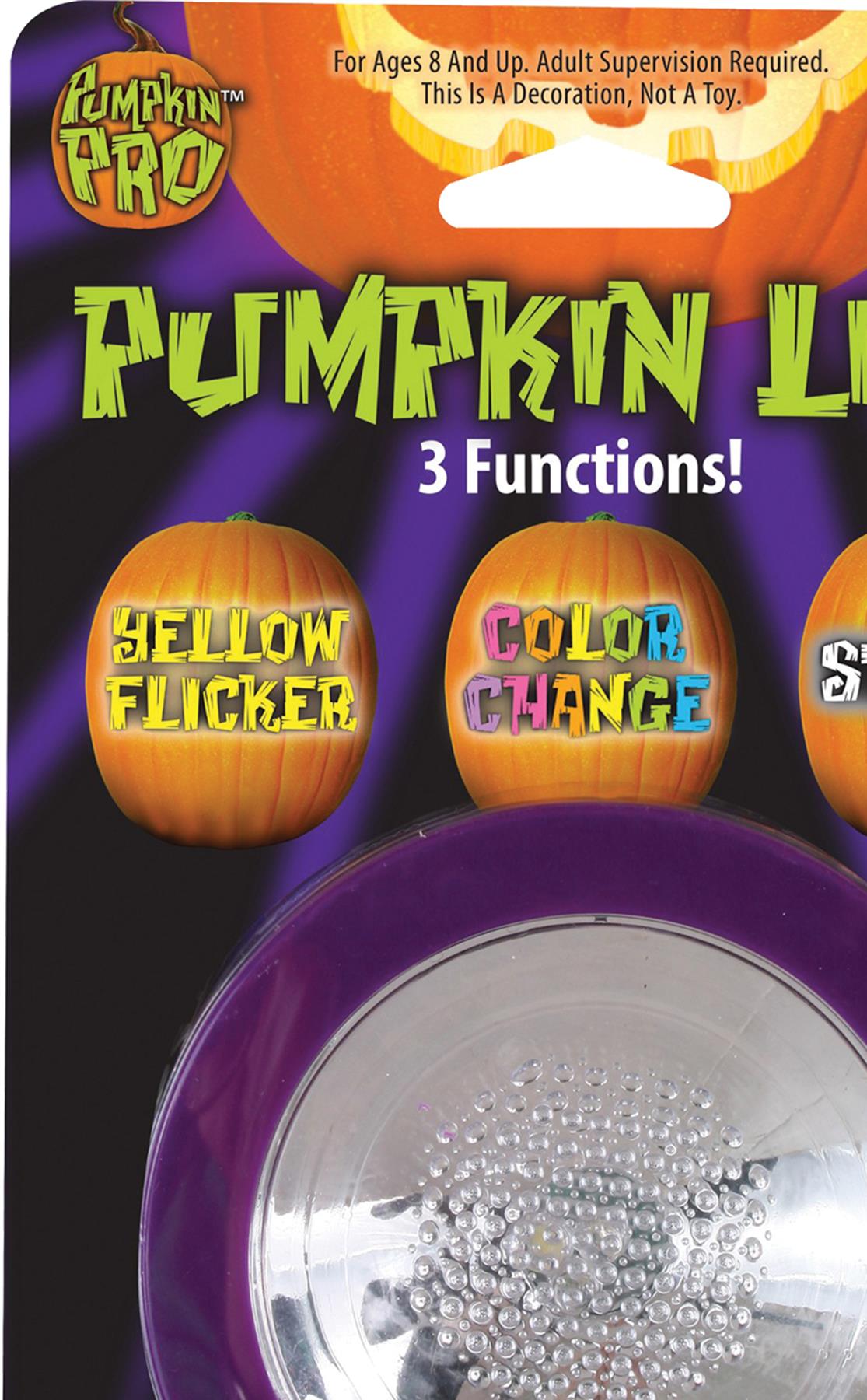 Pumpkin Light 3 Mode Halloween Prop