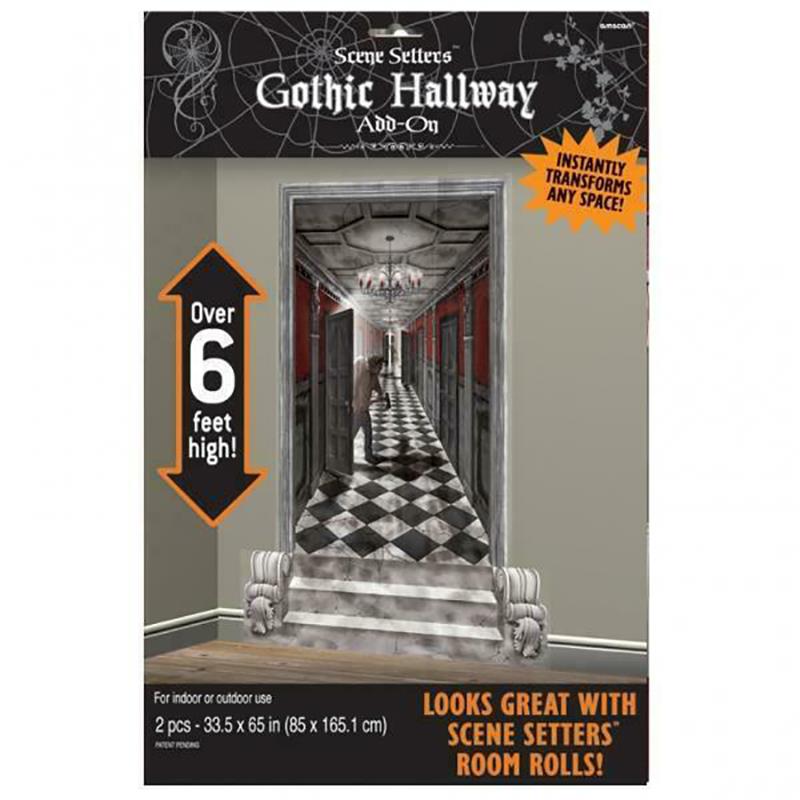 Scene Setter Cutout Gothic Hallway Pack of 2