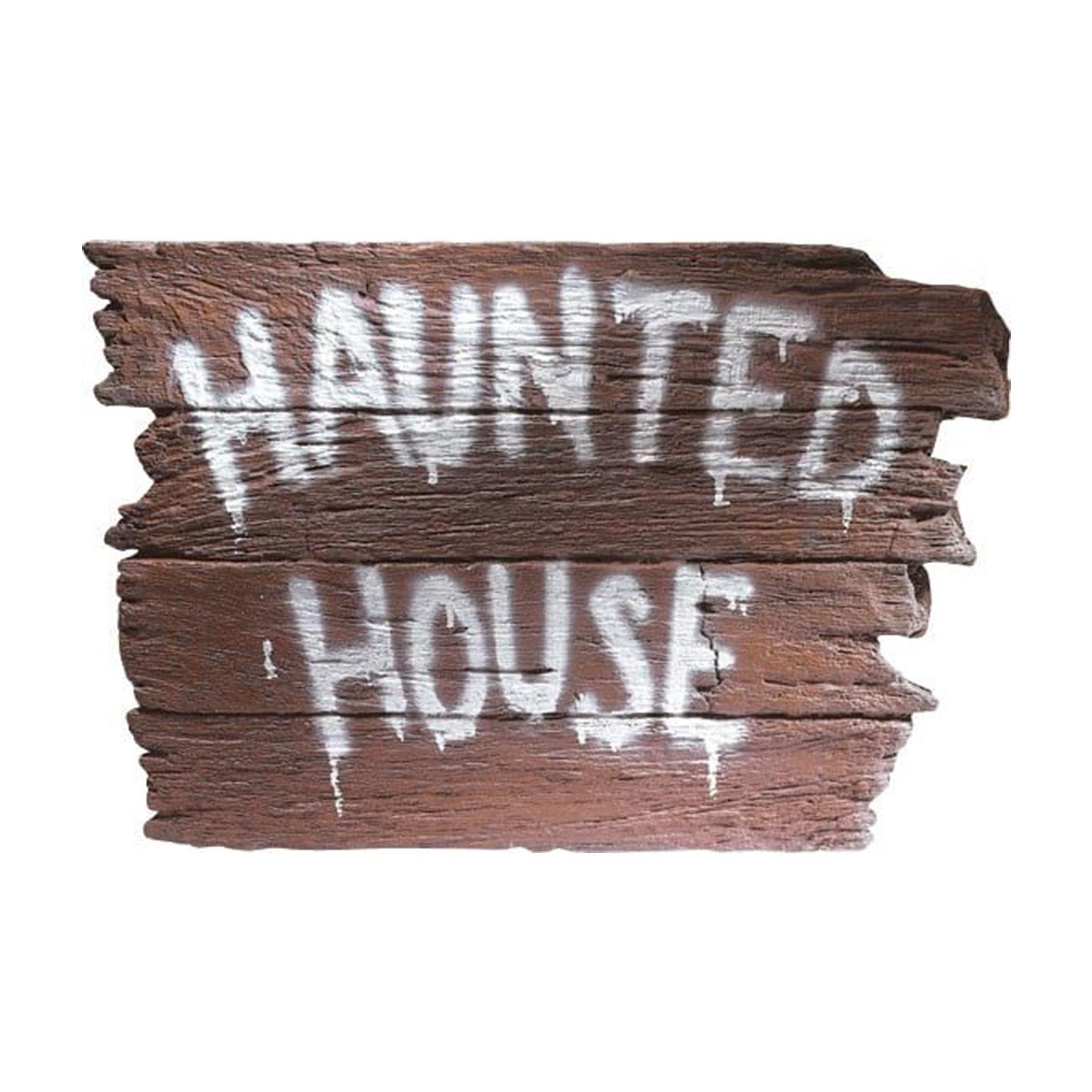 Haunted House Wall Plaque Halloween Prop