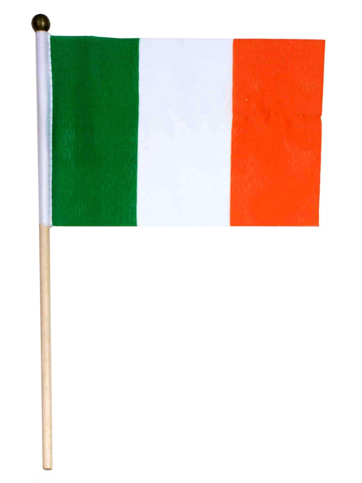 St. Patrick's Day Irish Flag With Stick