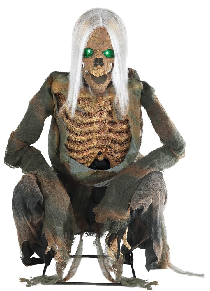 Crouching Bones Animated Halloween Prop