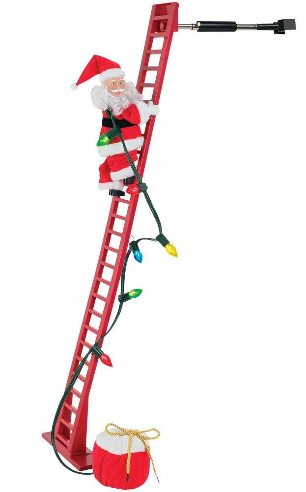 Climbing Santa Animated Christmas Prop