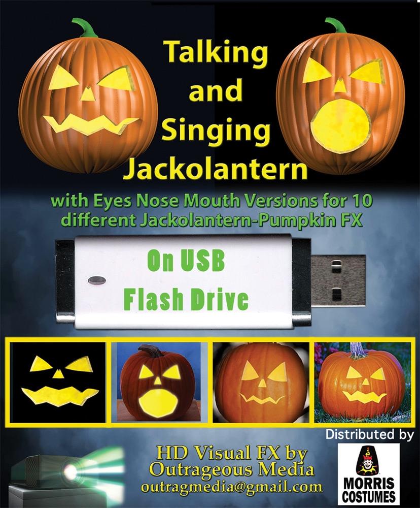 Jack-O-Lantern Talking USB Digital Halloween Decor