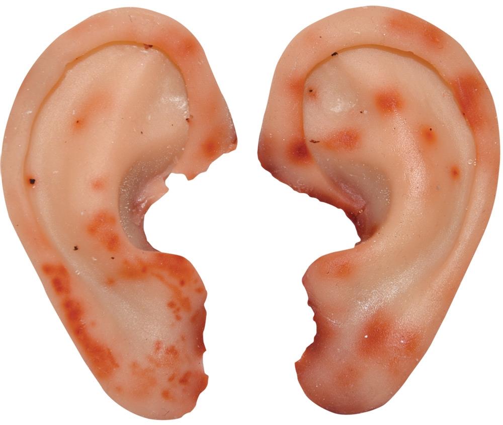 Severed Ear Halloween Props Pack of 2