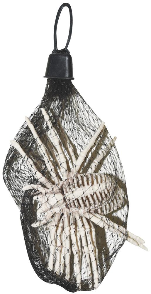 Bag of Skeleton Spiders Halloween Props Pack of 3