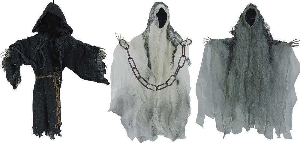 Faceless Reaper Halloween Props Set of 3